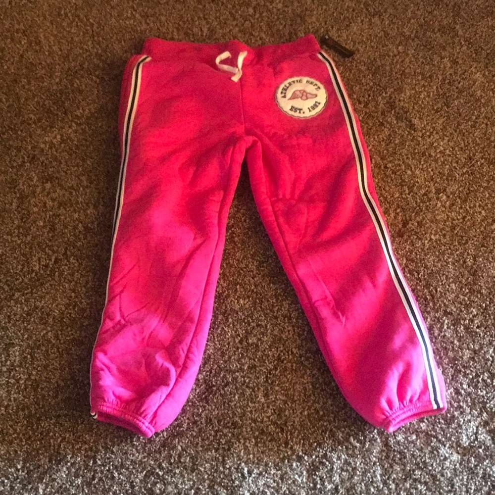 Pink sweat pants